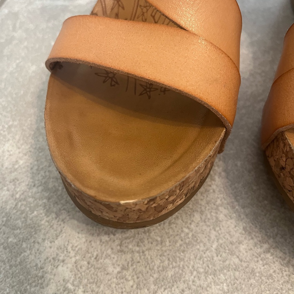 Blowfish Tan Wedge Sandals - Picture 3 of 7